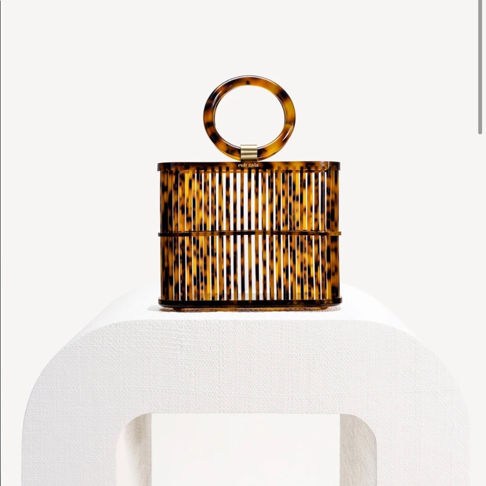 Cult Gaia Coco Mini Tote - Tortoise